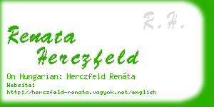 renata herczfeld business card